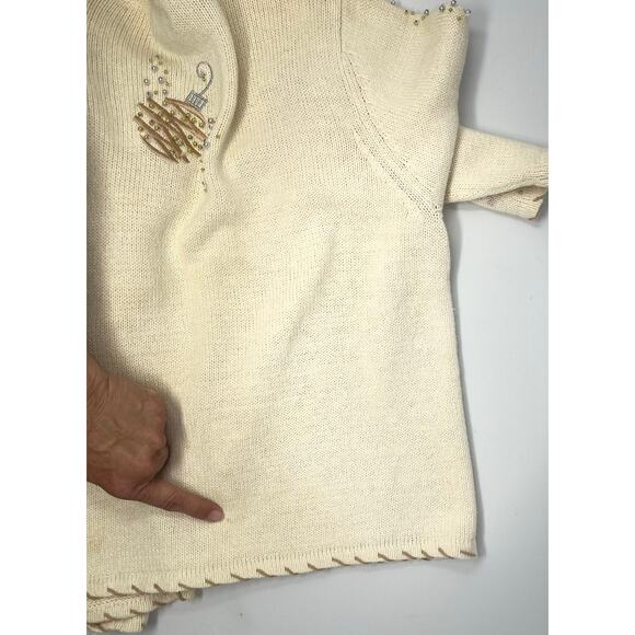 Vintage Designers Originals Studio Joy Ugly Sweater few stains Size L Pre-Owned - Picture 10 of 14